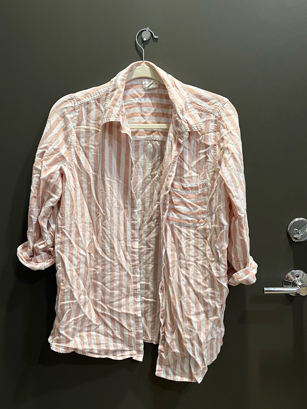 Nicole Miller New York Striped Button-Up Shirt – Women’s Small